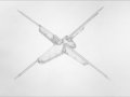 Compasso pangoniometrico F- Lápiz sobre papel-cm.43x29-2013-