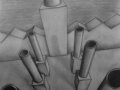 Carbone- Carboncillo sobre cartón cm.100x70 -1989-scaled