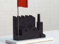Fabbrica- Madera, hierro, acrílico cm.16,8x17,6x7,7 -2016-