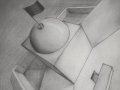 Senza titolo- Carboncillo sobre cartón cm.100x70 -1988-