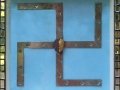 "Im Reich des schattens" Hierro, fieltro, terracota, madera, cristal cm.295x295x6 -1980-